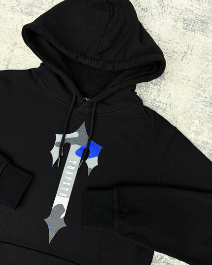 Trapstar Irongate T Camo Hoodie - Black/Blue