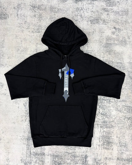 Trapstar Irongate T Camo Hoodie - Black/Blue