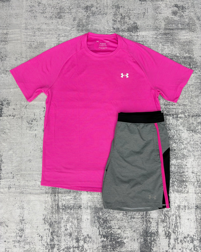 Under Armour Tech Launch Set - Pink/Grey