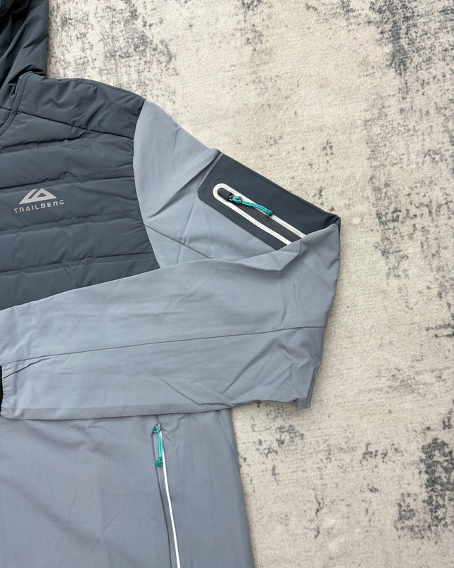 Trailberg Rhine Hood Utility Jacket - Grey/Aqua