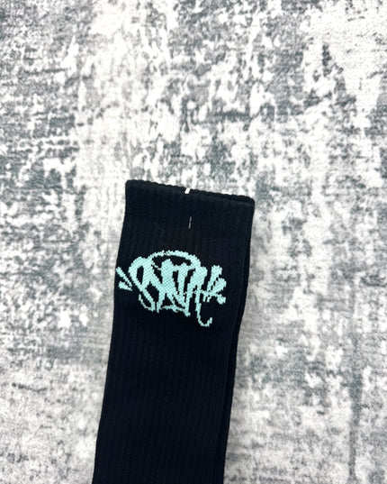 Syna World Socks 2 Pack - Black/Aruba Blue