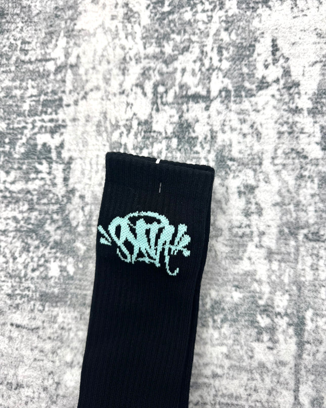 Syna World Socks 2 Pack - Black/Aruba Blue