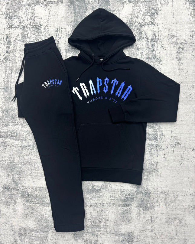 Trapstar Irongate Arch Fade Tracksuit - Black/Blue
