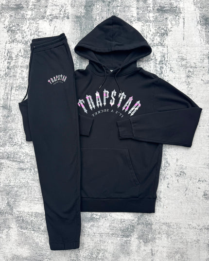 Trapstar Irongate Arch Tracksuit - Black/Pink