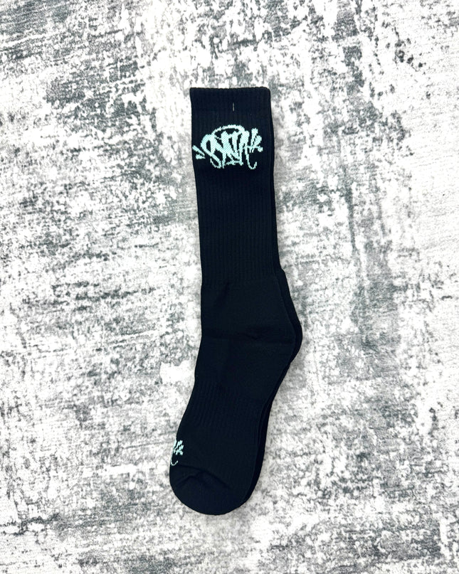 Syna World Socks 2 Pack - Black/Aruba Blue