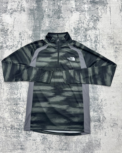 The North Face Performance Zip / Shorts Tracksuit - Green/Grey/Black