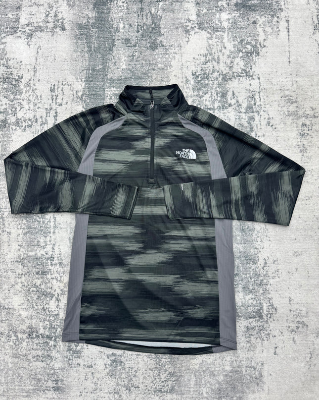 The North Face Performance Zip / Shorts Tracksuit - Green/Grey/Black