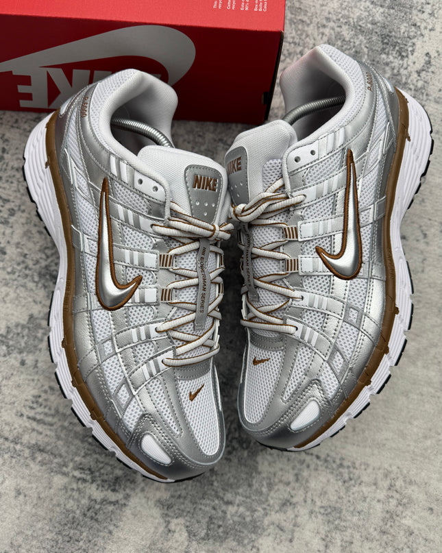 Nike P-6000 White/Silver/Brown