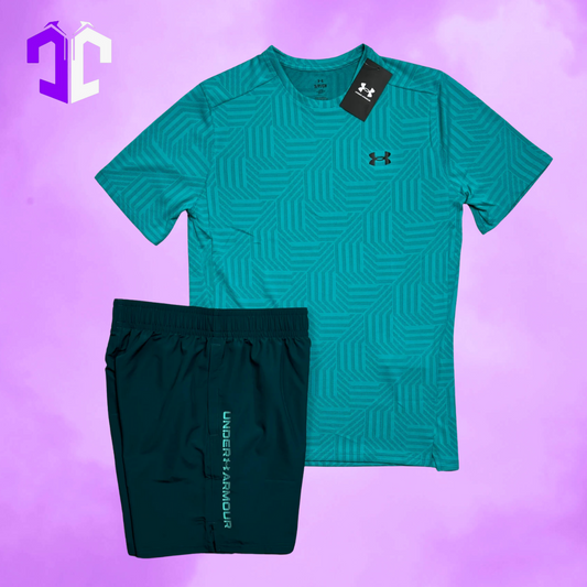 Under Armour Geotessa Wordmark Set - Hydro Teal