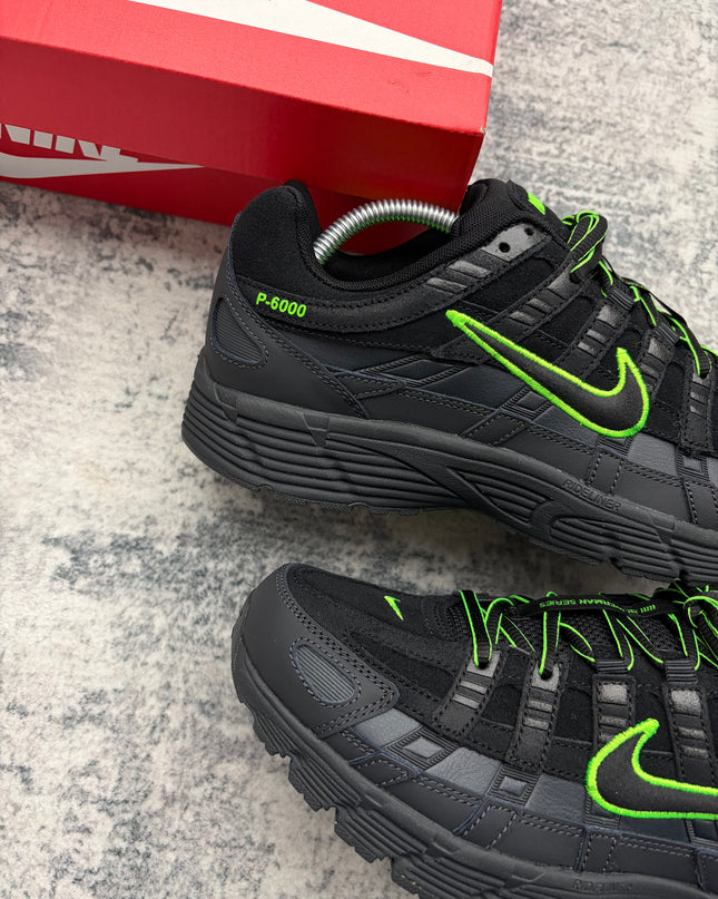 Nike P-6000 Premium Black/Green Strike