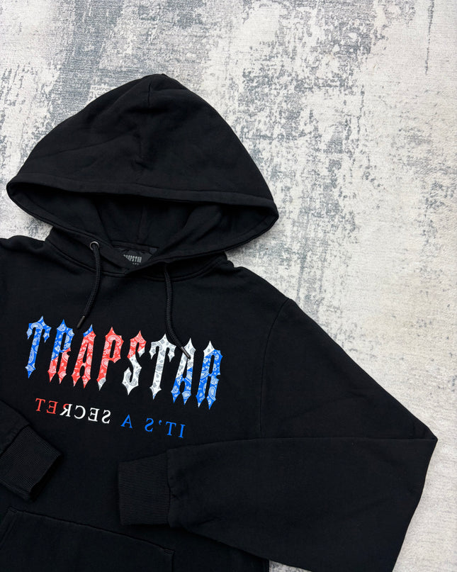Trapstar Paisley Revolution Hoodie - Black/Multi