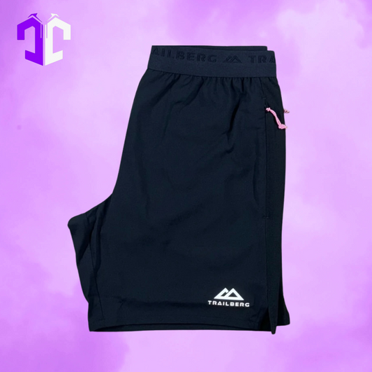 Trailberg Triathlon Shorts - Black/Pink