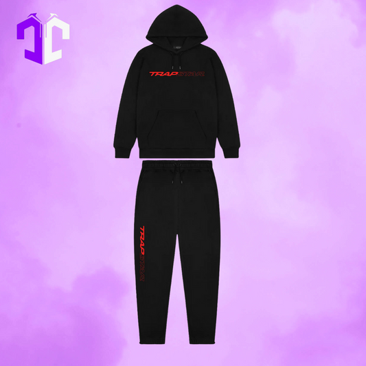 Trapstar Speed Tracksuit - Black/Red