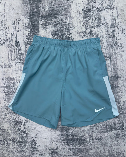 Nike Dri Fit Challenger Shorts - Denim/White