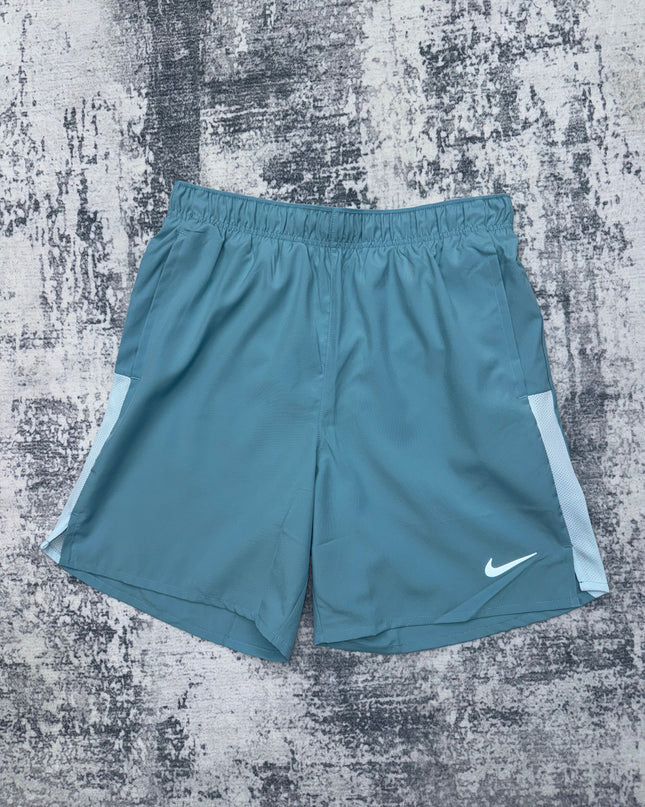 Nike Dri Fit Challenger Shorts - Denim/White