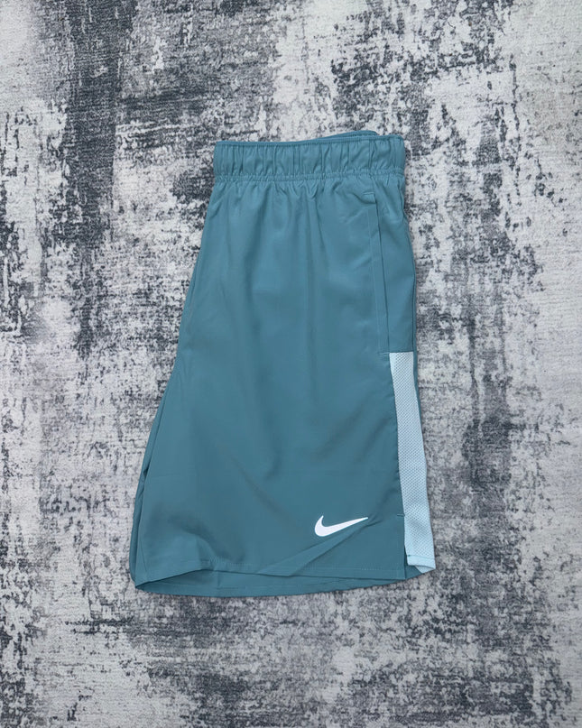 Nike Dri Fit Challenger Shorts - Denim/White