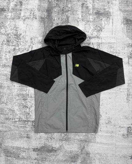 New Balance Utility Jacket/Shorts Set - Grey/Black/Neon