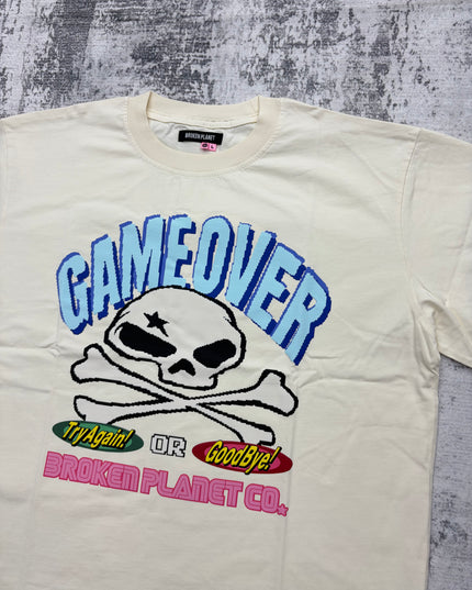 Broken Planet Game Over Tee - Cream