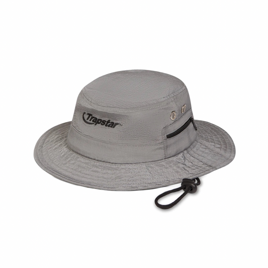 Trapstar Ripstop Bucket Hat - Grey/Black